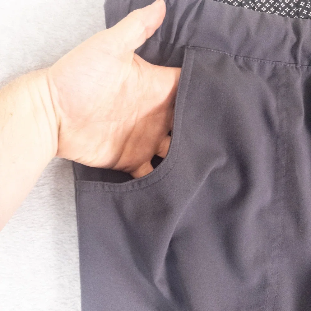 Koi Next Gen Mens Scrub Pants 2X Petite Charcoal Gray Cargo Drawstring